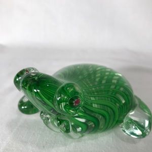 Hand blown frog paperweight, collectors gift